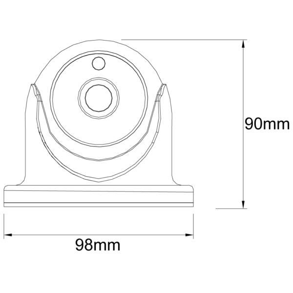 ⁦מצלמת כיפה אינפרה דגם Provision DI-380AB36⁩ – תמונה ⁦2⁩