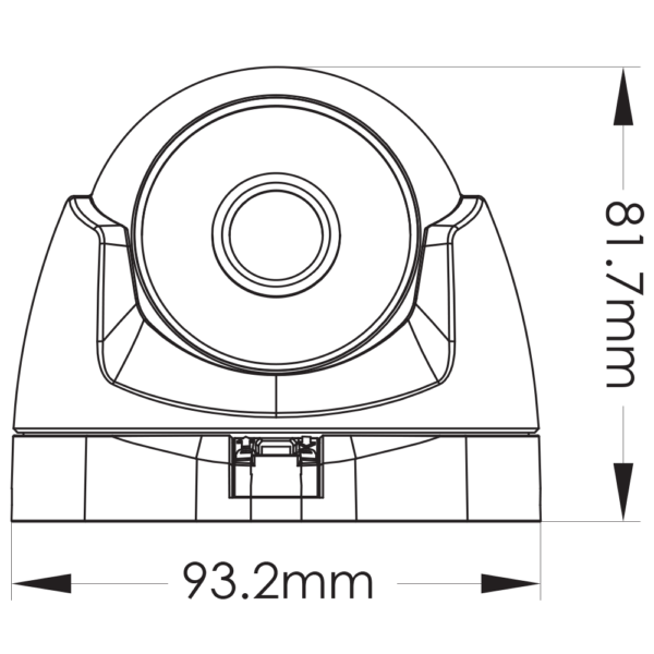 ⁦מצלמת כיפה אינפרה מצלמת בצבע בחושך דגם Provision DVL-391AS36⁩ – תמונה ⁦5⁩