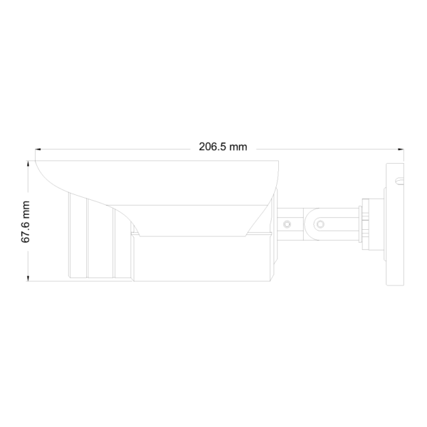 ⁦מצלמת צינור אינפרה מצלמת בצבע בחושך דגם Provision TVL-391AS36⁩ – תמונה ⁦3⁩