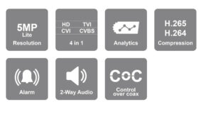 SH 16200A5N 5L1U 16CH IP דינמי היברידי DVR