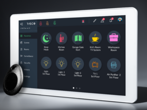 לוח מקשים מסך מגע טכנולגיית IPS  (טאבלט) - משלב אזעקה ווידאו  (לא מתכנת)