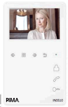 מסך INS510 בגודל 4.3 אינץ' ללא WiFi - פימא - סיגנל מערכות אבטחה