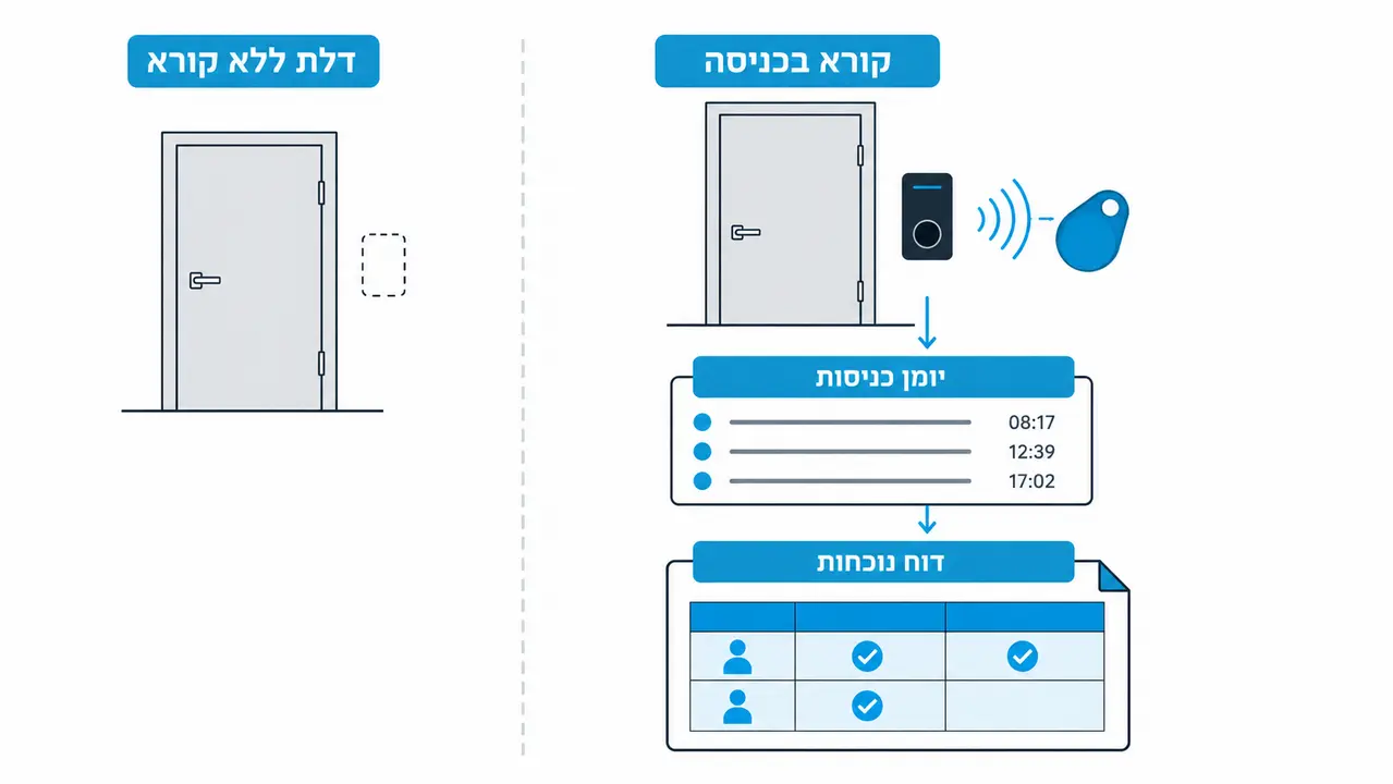 האם בקרת כניסה יכולה להחליף שעון נוכחות?