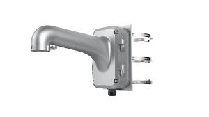 Hikvision DS-1604ZJ-Pole-P - זרוע עם מתאם לעמוד עבור מצלמות PTZ