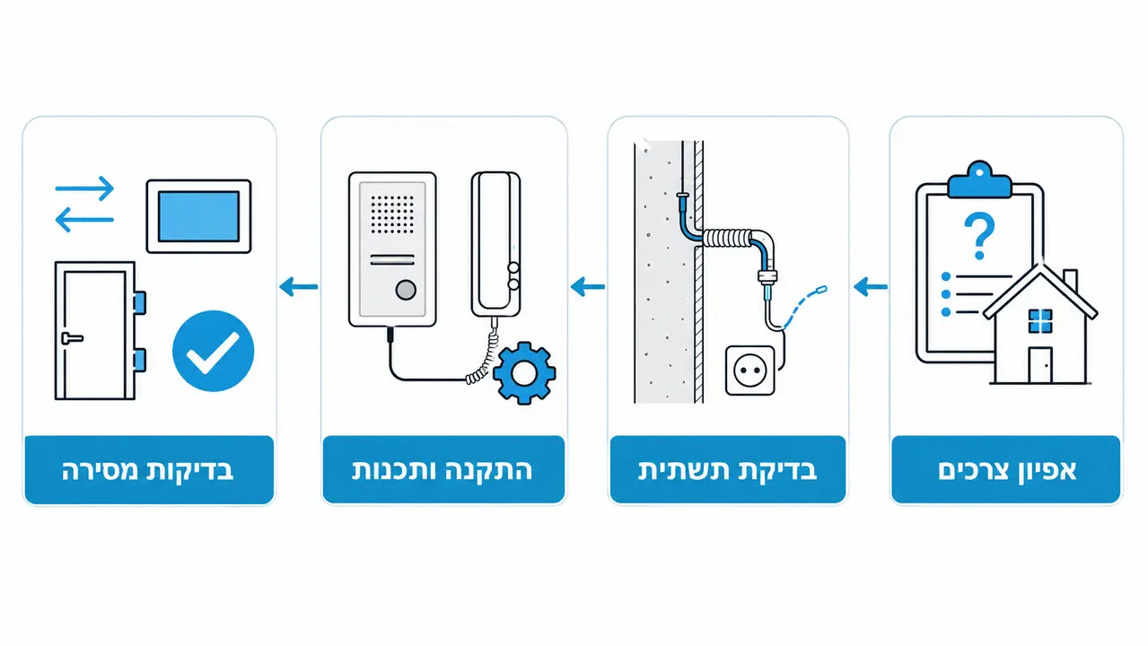 איך מתבצעת התקנת אינטרקום לבית, שלב אחרי שלב