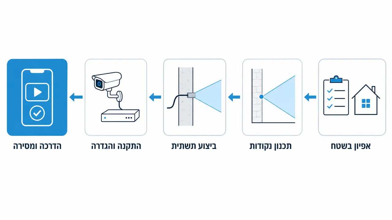 מה כוללת התקנת מצלמות אבטחה מקצועית?