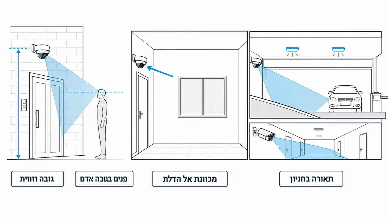 איפה מומלץ למקם מצלמות אבטחה בבניין משותף?
