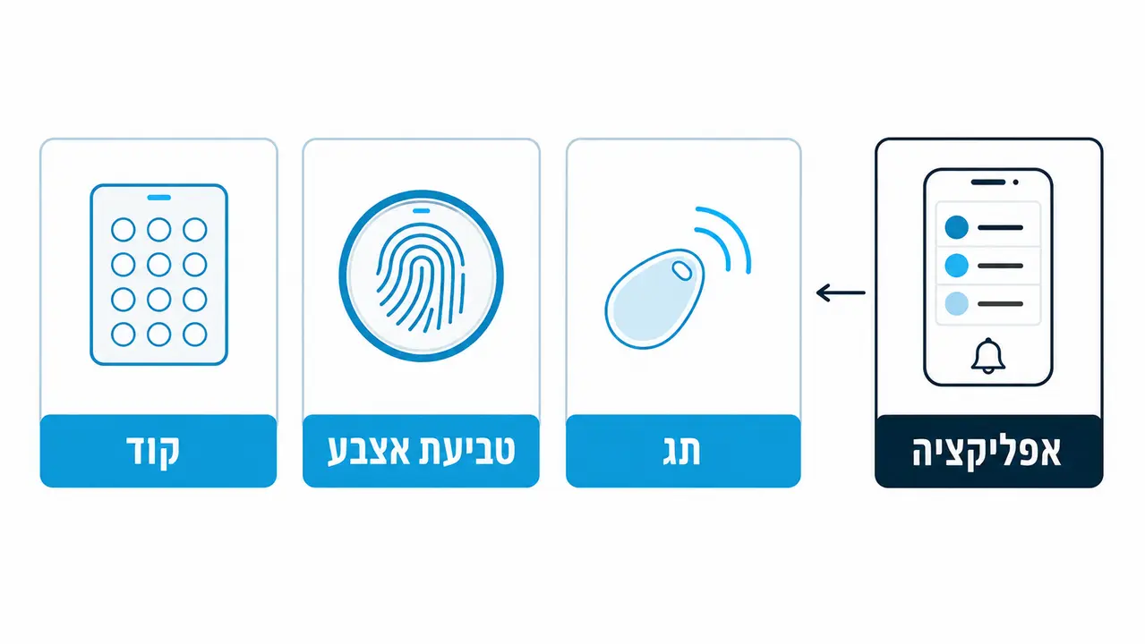 מה עדיף לדלת כניסה, קוד, טביעת אצבע, צ'יפ או אפליקציה?