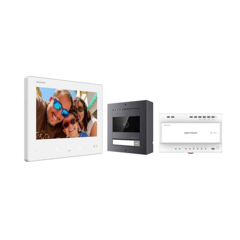 DS-KIS704EY-ACW2/Al | קיט אינטרקום 2Wire HDמעל הטיח Hikvision