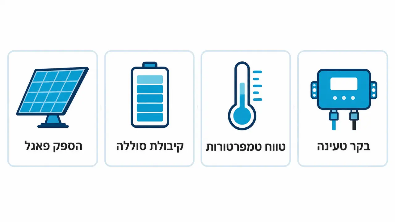 מצלמת אבטחה ללא חשמל: איך בוחרים סוללה ופאנל